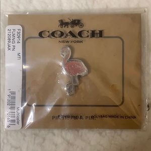 Coach Flamingo Enameled Pin